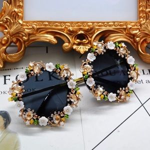 Festival Flower Sunglasses rhinestone floral